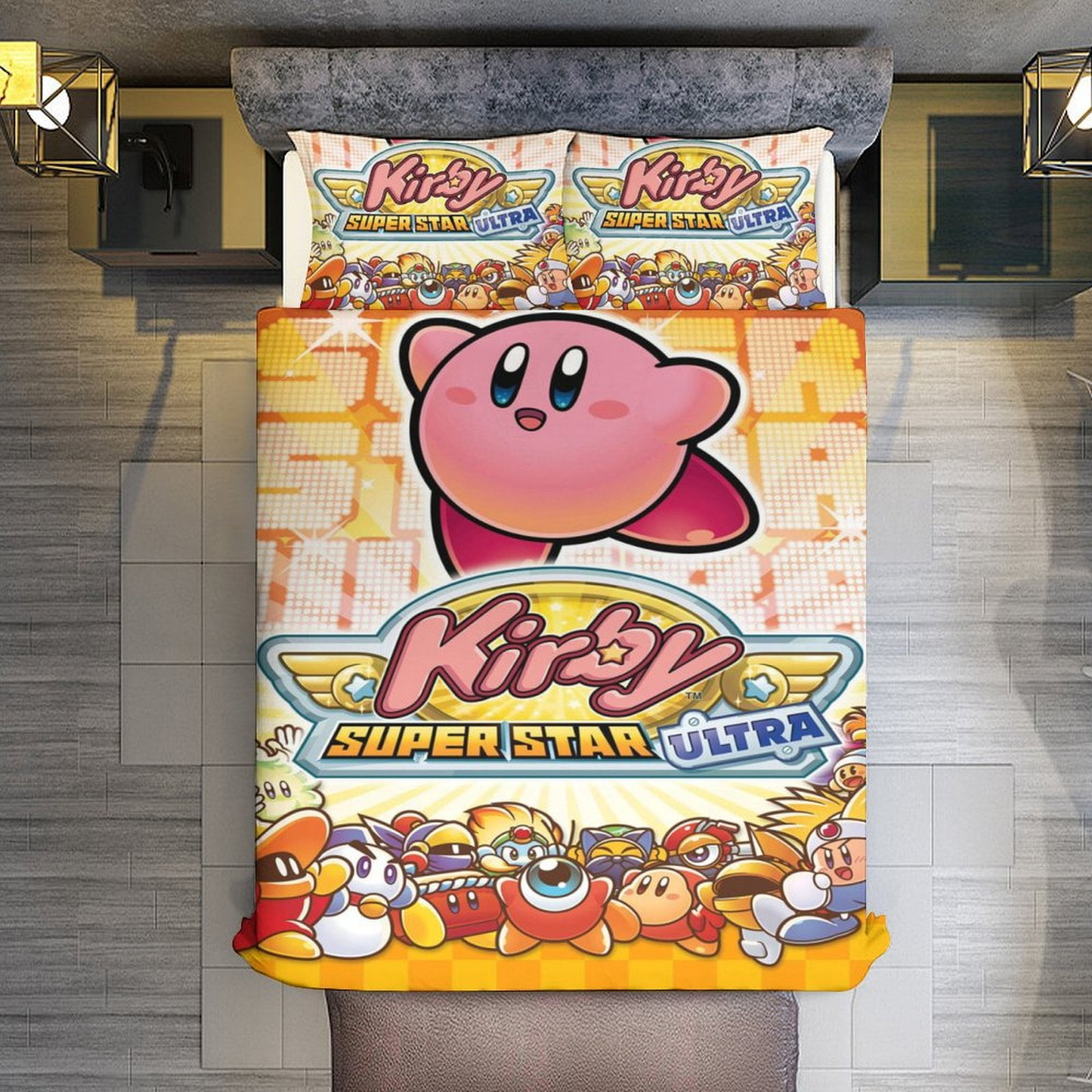 Kirby Bedding Set Kirby Super Star Ultra Duvet Covers Colorful Unique Gift