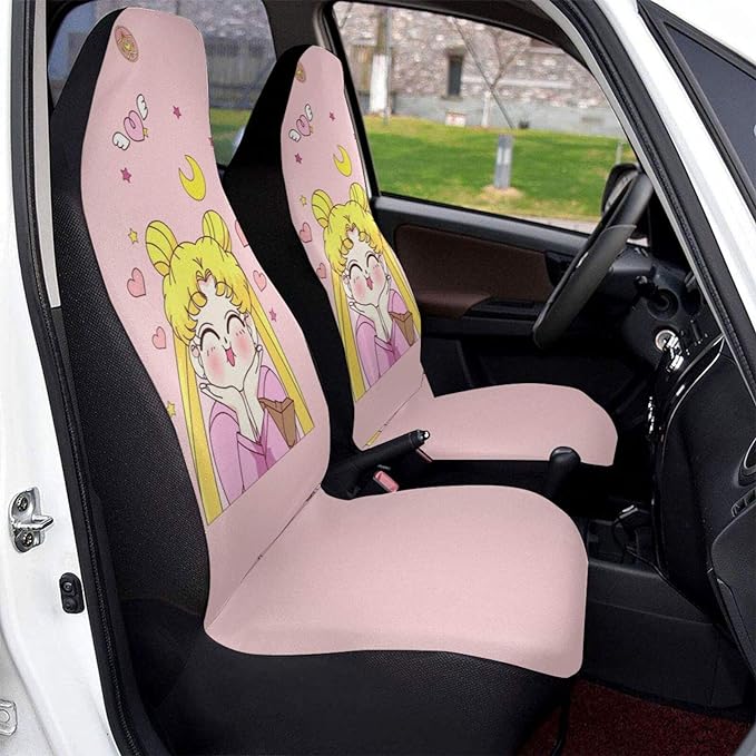 Sailor Moon Car Seat Covers Sailor Moon Tsukino Usagi Chubby Face Seat Covers Pink