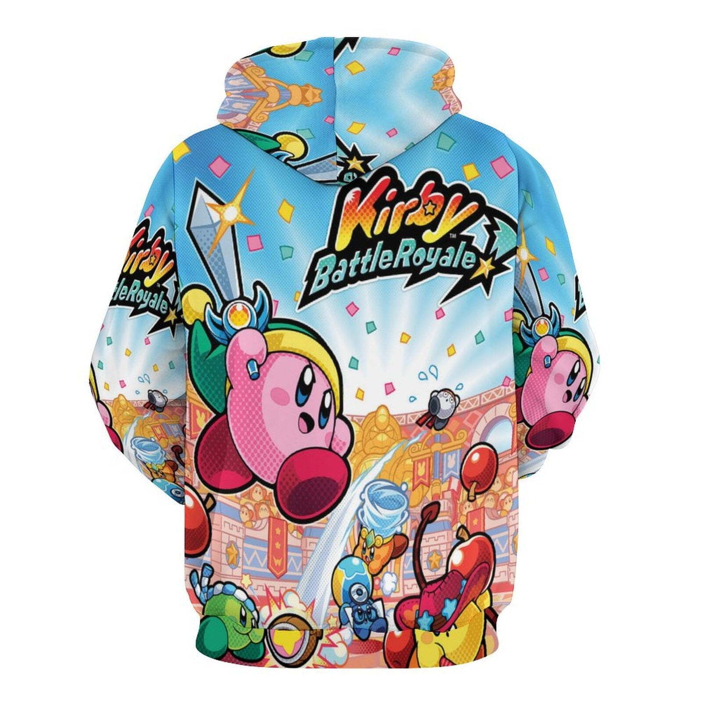 Kirby Hoodie Kirby Battle Royale Graphic Hoodie Colorful Unisex