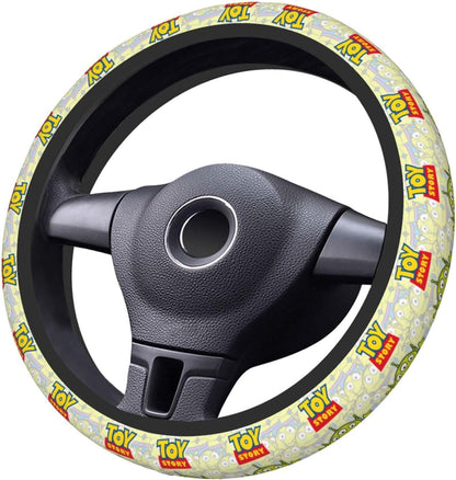 Toy Story Steering Wheel Cover Toy Story Name Alien Pattern Driving Wheel Cover Colorful