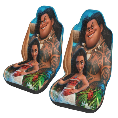 Moana Car Seat Covers DN Moana And Maui Characters Seat Covers Colorful