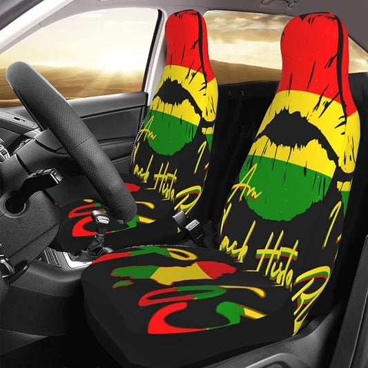 Juneteenth Car Seat Covers Black History Month Lips Seat Covers Colorful