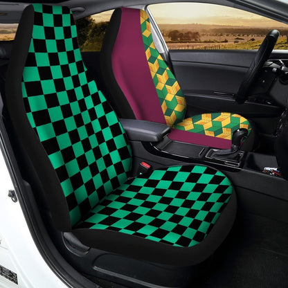 Demon Slayer Tanjiro And Giyuu Car Seat Covers