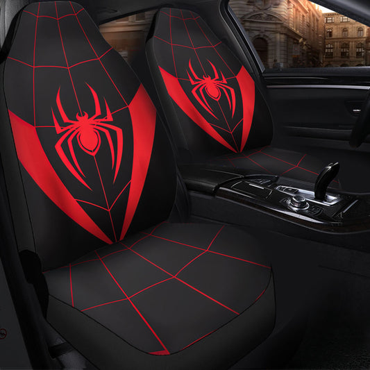 Spider Red Car Seat Covers Custom Uniform Printed Car Seat Covers