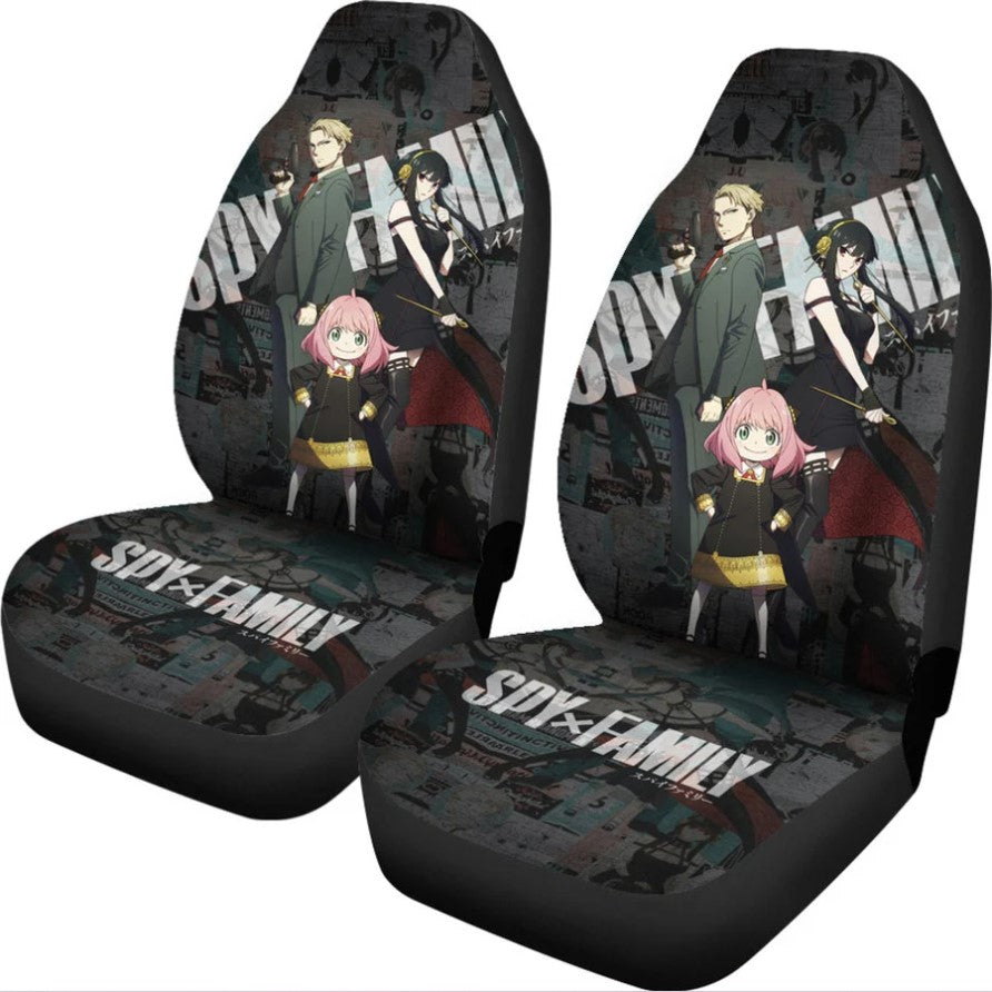Loid Yor And Anya Forger Spy x Family Anime Car Seat Covers