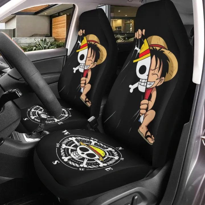 Luffy Hiding Cute One Piece Anime Car Seat Cover