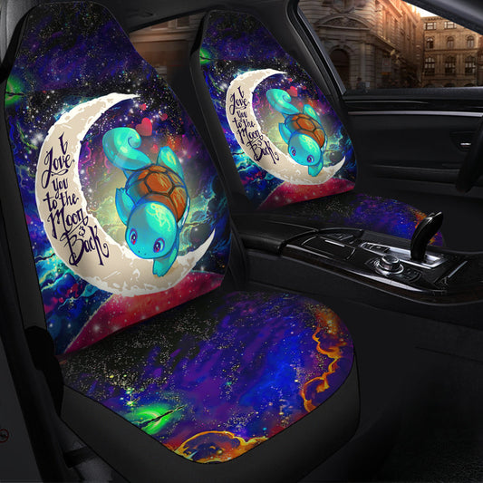 Squirtle Love You To The Moon Galaxy Car Seat Covers