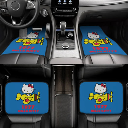 Hello Kitty Car Mats Hello Kitty 1977 On The Plane Car Floor Mats Blue