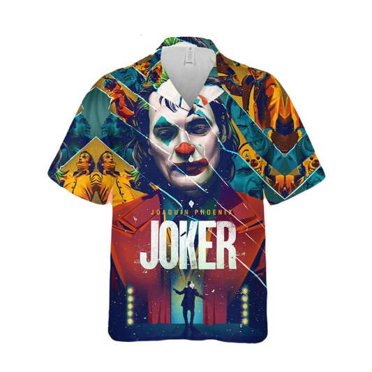 Joker Hawaii Shirt DC Gotham Characters Joker Pattern Hawaiian Shirt Colorful Unisex