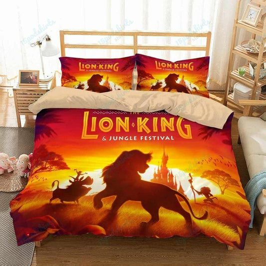 LK Bedding Set DN LK And Jungle Festival Duvet Covers Orange Unique Gift