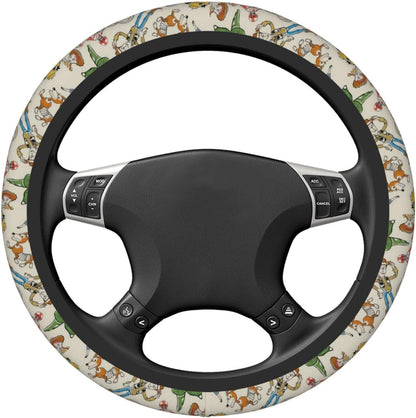 Toy Story Steering Wheel Cover Toy Story All Characters Pattern Driving Wheel Cover Colorful