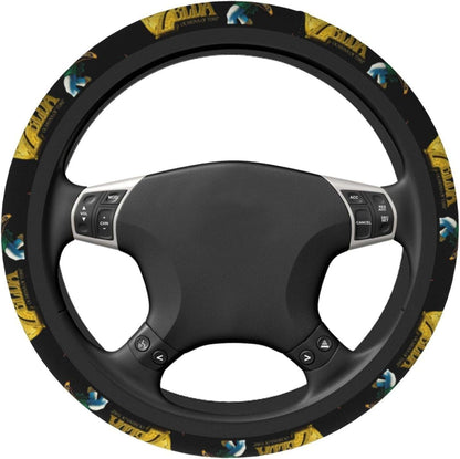 The Legend Of Zelda Steering Wheel Cover Legend Of Zelda Link Hunting Graphic Driving Wheel Cover Black