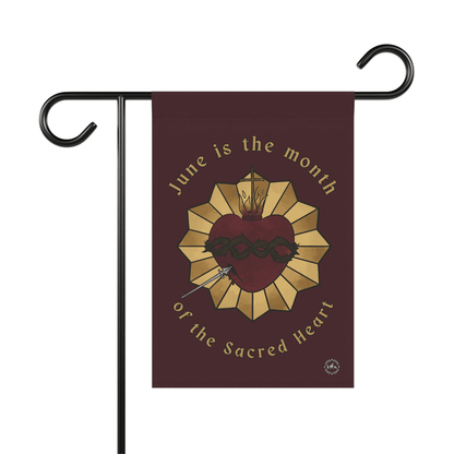 Jesus Flags June Is The Month Of The Sacred Heart Flag Brown