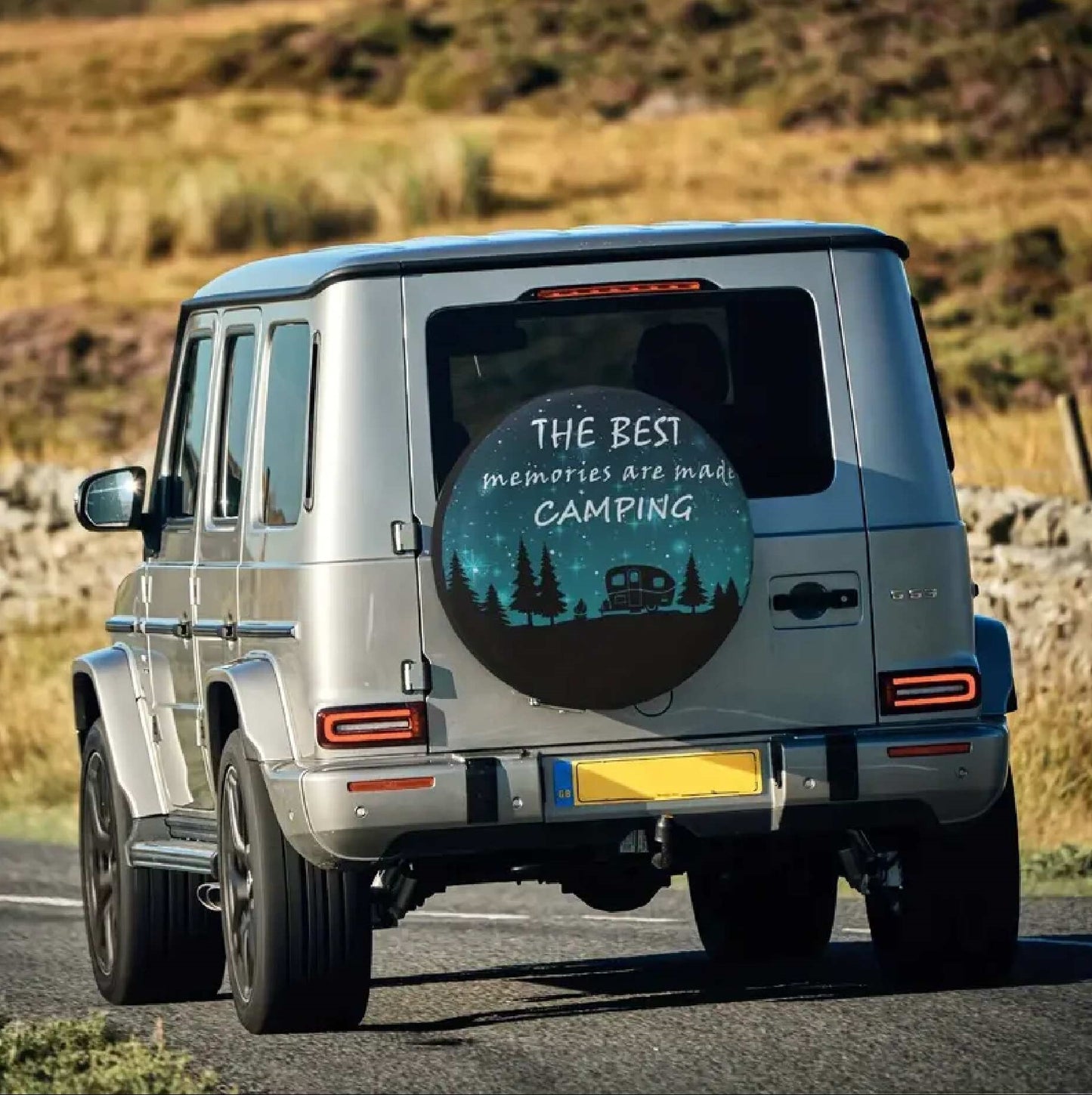 Camping Spare Tire Cover The Best Memories Are Made Camping Tire Covers Black Blue