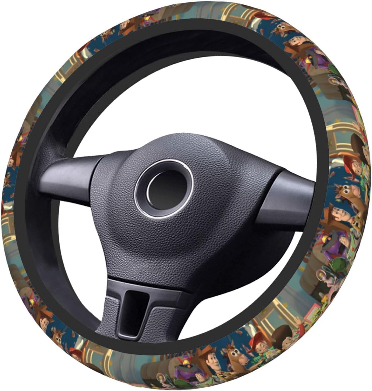 Toy Story Steering Wheel Cover Toy Story Characters Graphic Driving Wheel Cover Colorful