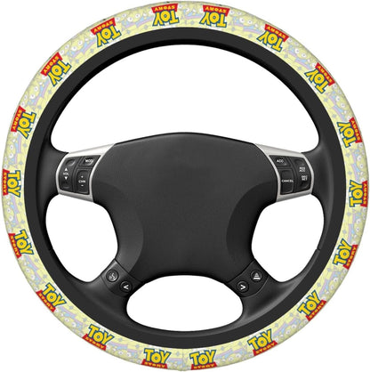 Toy Story Steering Wheel Cover Toy Story Name Alien Pattern Driving Wheel Cover Colorful