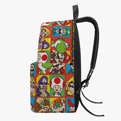 Mario Backpack All Super Mario Characters Pattern Backpacks Colorful