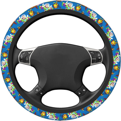 Toy Story Steering Wheel Cover Buzz Lightyear Pig Slinky Dog Pattern Driving Wheel Cover Colorful