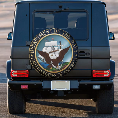 Veteran Spare Tire Cover Department Of The Navy USA Tire Covers Blue