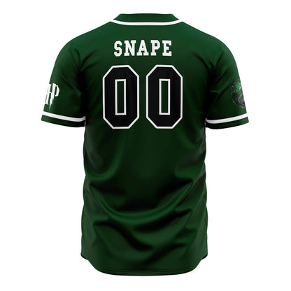 HP Jersey HP Slytherin House Crest Snape Green Jersey Shirt HP Baseball Jersey Slytherin Baseball Jersey