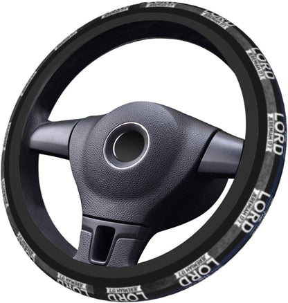 Jesus Steering Wheel Cover Blessed is The Man Who Trusts The Lord Driving Wheel Cover Gray Black