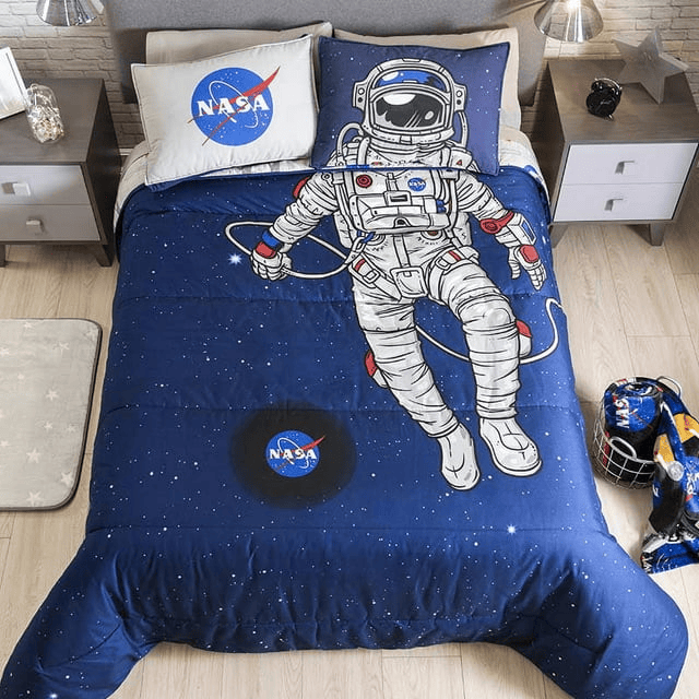 NASA Bedding Set NASA Space Astronaut Suit Duvet Covers Blue Unique Gift