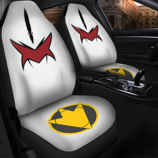 White Dino Thunder Power Rangers Car Seat Covers