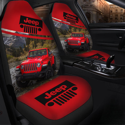 Red Jeep Car Seat Covers
