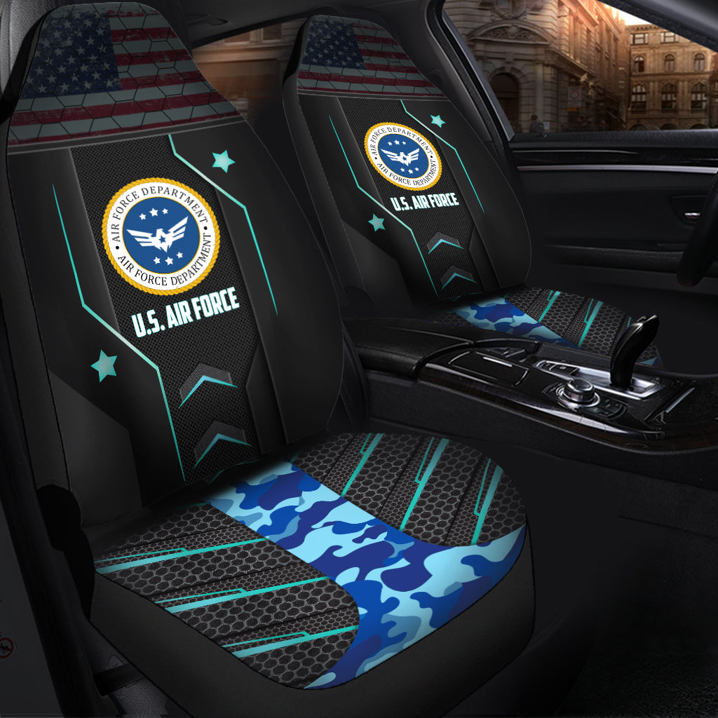 U.S Air Force Blue Camouflage Car Seat Covers