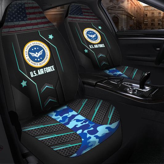 U.S Air Force Blue Camouflage Car Seat Covers