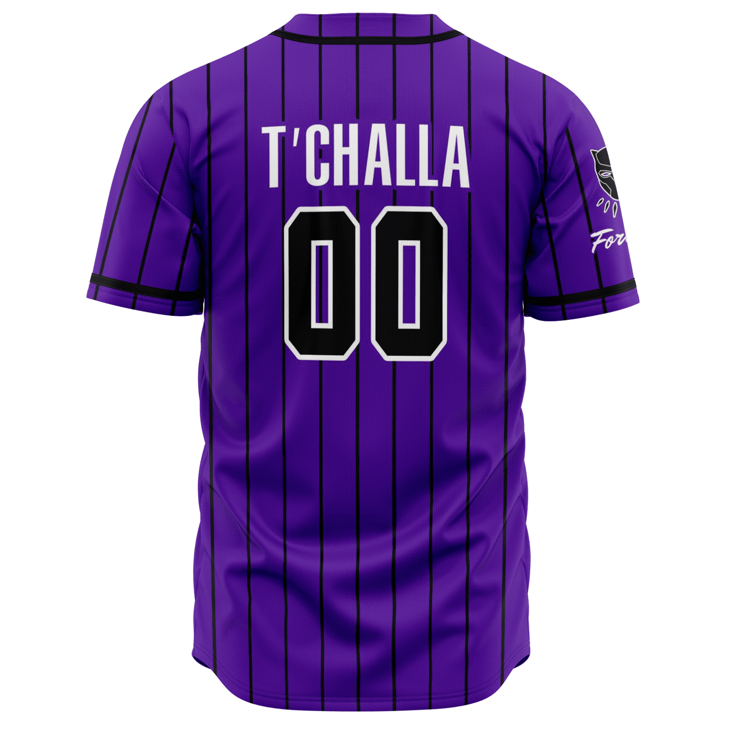 Marvel Jersey Marvel Hero Black Panther Wakanda T'Challa Purple Jersey Shirt Black Panther Baseball Jersey Marvel Baseball Jersey