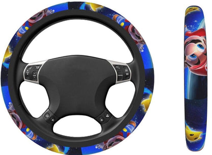 Mario Steering Wheel Cover Super Mario Flying With The Star Driving Wheel Cover Colorful