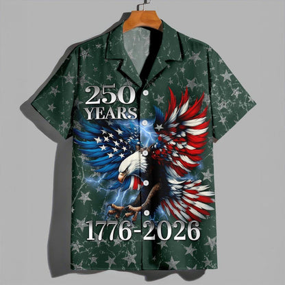 250 Years US Independence Day Hawaiian Shirt, USA 250th Anniversary AOP Hawaii Shirt 685269