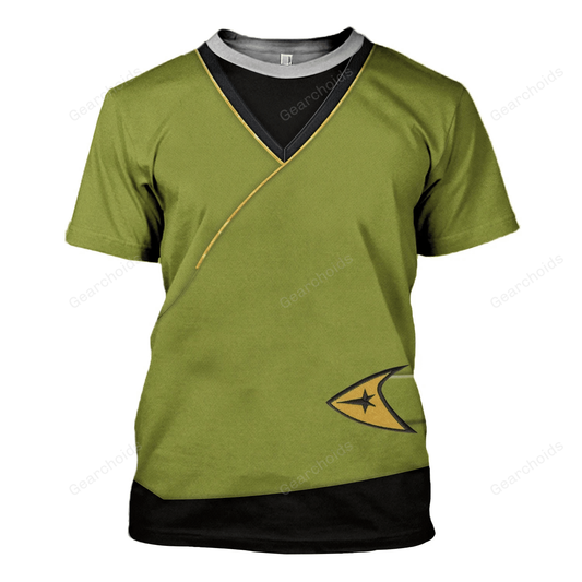 SaTr TOS Kirk Green Tunic T-Shirt