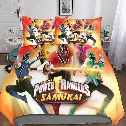 Power Ranger Bedding Set Saban Power Rangers Samurai Duvet Covers Colorful Unique Gift