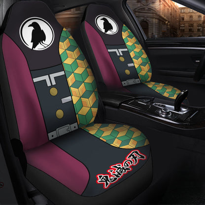 Demon Slayer Anime Giyuu Yomioka Car Seat Covers