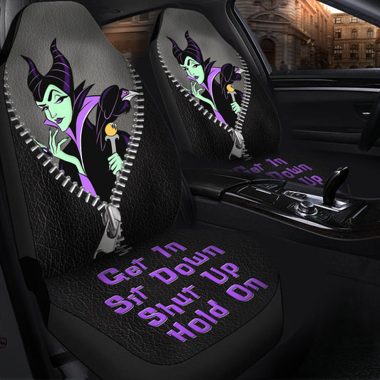 Get In Sit Down Zip Maleficent Car Seat Covers