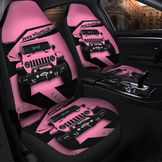 Pink Jeep Car Seat Covers