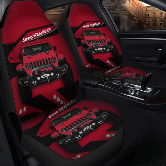 Jeep Dark Red Car Seat Covers
