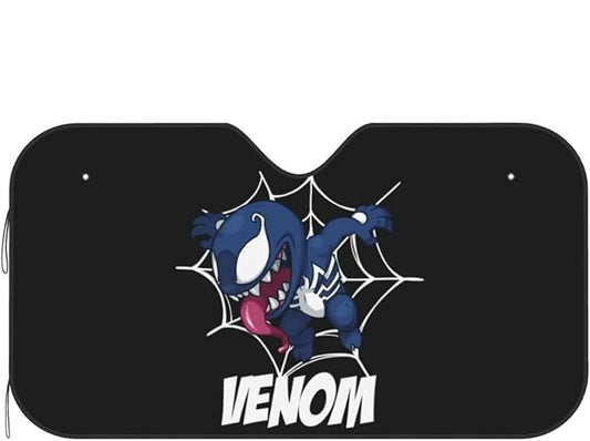 Venom Car Sun Shade Cute Chib Venom On The Web Winshield Sun Shade Black