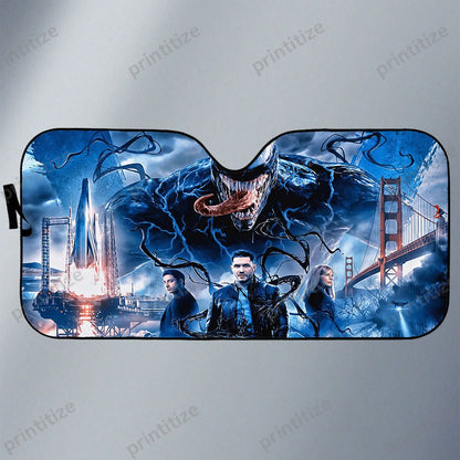 Venom Car Sun Shade Venom And Other Characters Winshield Sun Shade Blue