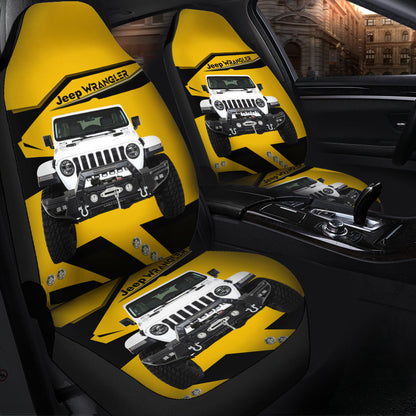 Yellow Jeep Car Seat Covers