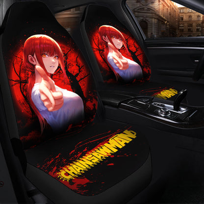 Makima Moonlight Chainsaw Man Car Seat Covers