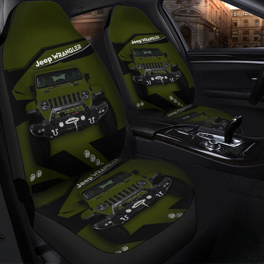 Jeep Green Car Seat Covers