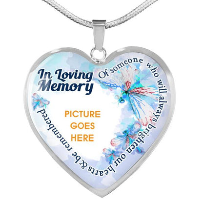 Personalized Memorial Heart Necklace In Loving Memory For Mom Dad Grandma Daughter Son Custom Memorial Gift M253.2