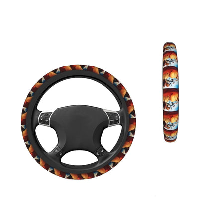 LK Steering Wheel Cover The LK Movie Poster Pattern Driving Wheel Cover Colorful