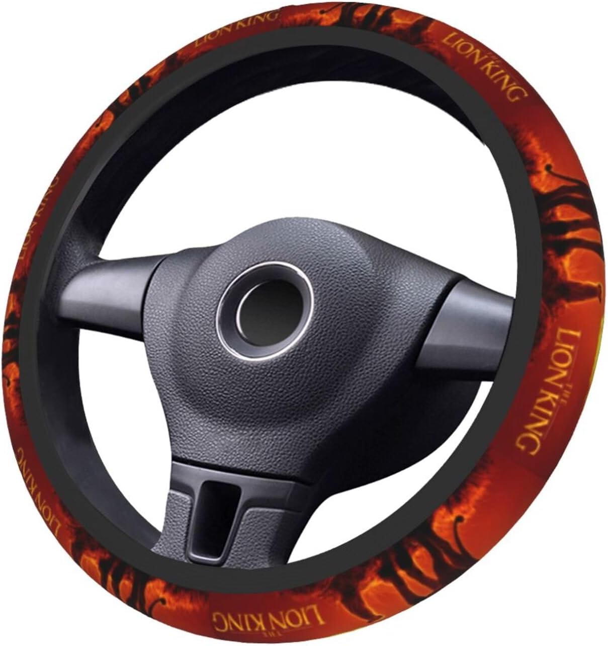 LK Steering Wheel Cover The LK And His Son Driving Wheel Cover Orange