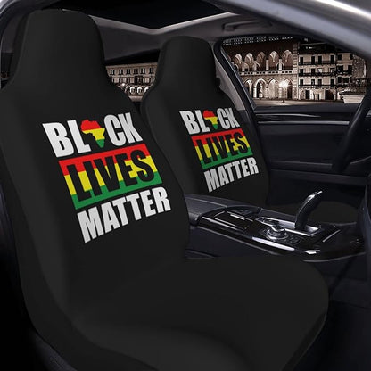 BLM Car Seat Covers BLM African American Seat Covers Black