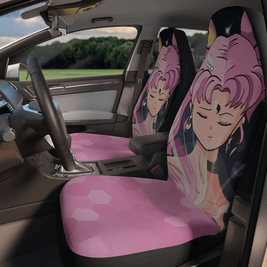 Sailor Moon Car Seat Covers Sailor Moon Half Faces Graphic Seat Covers Pink