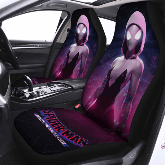 Spiderman Car Seat Covers Spider Gwen Across The Spiderverse Seat Covers Purple